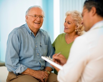 couple with doctor